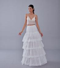 Load image into Gallery viewer, Mermaid Bridal Gown Underskirt, White Petticoat Skirt