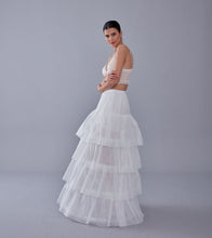 Load image into Gallery viewer, Mermaid Bridal Gown Underskirt, White Petticoat Skirt