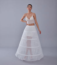 Load image into Gallery viewer, White Petticoat Skirt for Wedding Gown - Tulle Underskirt - Enhance Your Dress Silhouette