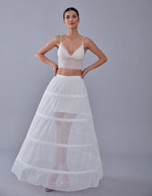 Load image into Gallery viewer, White Petticoat Skirt for Wedding Gown - Tulle Underskirt - Enhance Your Dress Silhouette