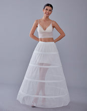 Load image into Gallery viewer, White Petticoat Skirt for Wedding Gown - Tulle Underskirt - Enhance Your Dress Silhouette