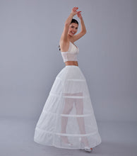 Load image into Gallery viewer, White Petticoat Skirt for Wedding Gown - Tulle Underskirt - Enhance Your Dress Silhouette