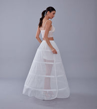 Load image into Gallery viewer, White Petticoat Skirt for Wedding Gown - Tulle Underskirt - Enhance Your Dress Silhouette