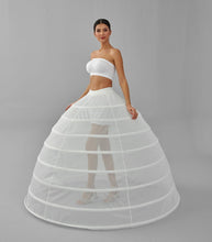 Load image into Gallery viewer, Hoop Skirt ,Wedding Dress Underskirt, White Petticoat Skirt
