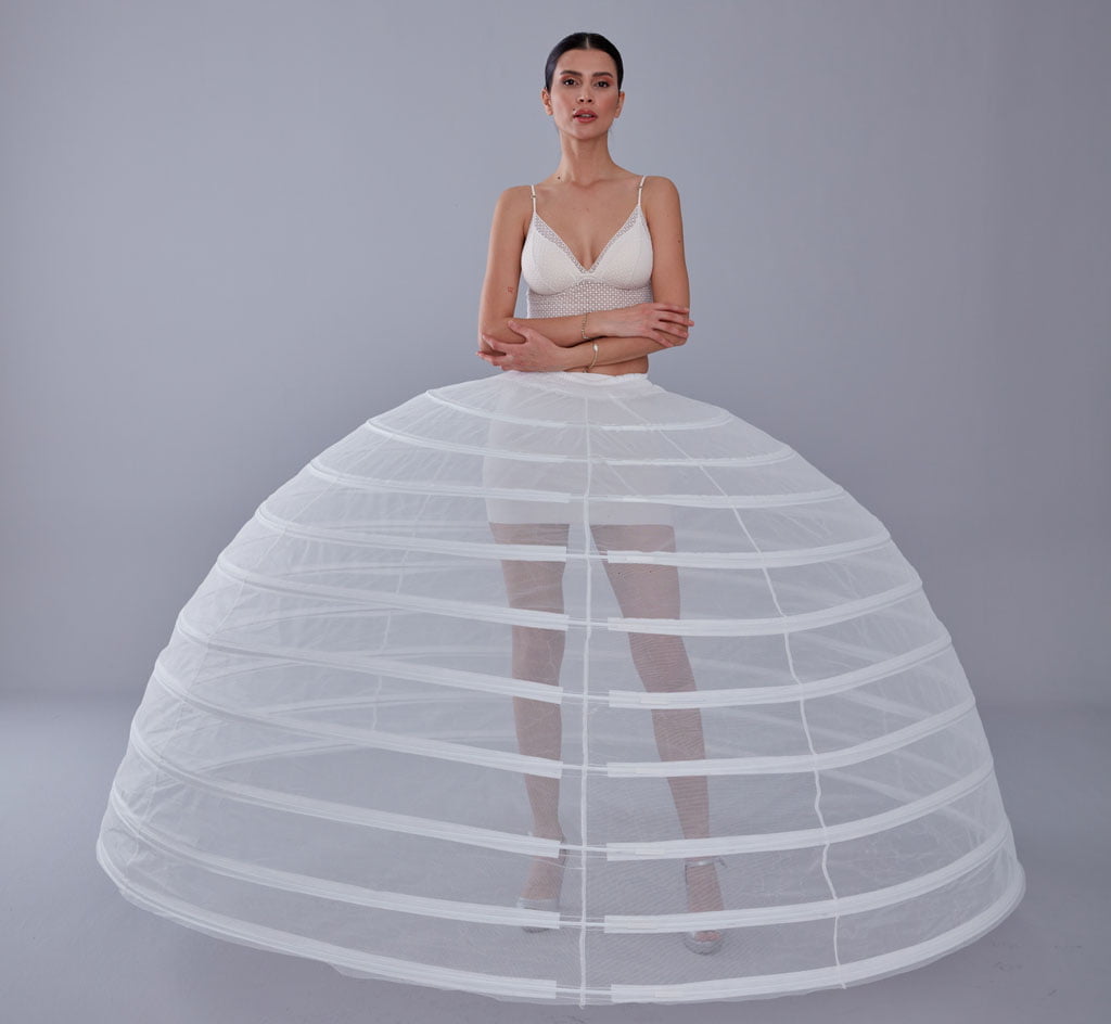 White Petticoat for Costumes and Bridal Gowns, Crinoline