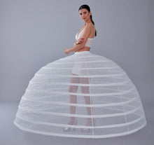 Load image into Gallery viewer, White Petticoat for Costumes and Bridal Gowns, Crinoline