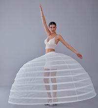 Load image into Gallery viewer, White Petticoat for Costumes and Bridal Gowns, Crinoline