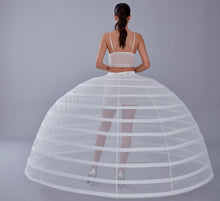 Load image into Gallery viewer, White Petticoat for Costumes and Bridal Gowns, Crinoline
