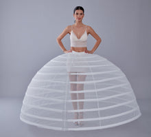 Load image into Gallery viewer, White Petticoat for Costumes and Bridal Gowns, Crinoline