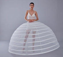 Load image into Gallery viewer, White Petticoat for Costumes and Bridal Gowns, Crinoline