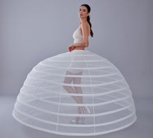 Load image into Gallery viewer, White Petticoat for Costumes and Bridal Gowns, Crinoline