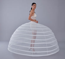 Load image into Gallery viewer, White Petticoat for Costumes and Bridal Gowns, Crinoline