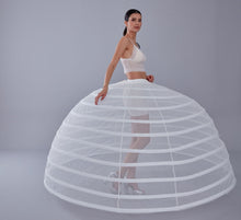 Load image into Gallery viewer, White Petticoat for Costumes and Bridal Gowns, Crinoline