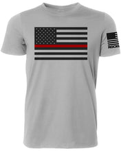 Load image into Gallery viewer, Firefighter Flag T-Shirt