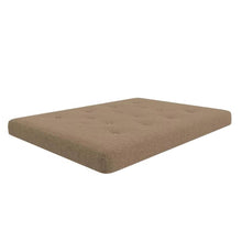 Load image into Gallery viewer, Full size 6-inch Thick Innerspring Futon Mattress in Tan