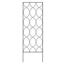 Load image into Gallery viewer, Modern 6-Ft Outdoor Metal Garden Trellis with Black Powder Coated Finish