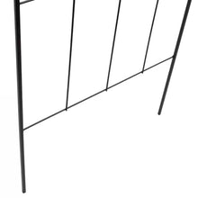 Load image into Gallery viewer, Modern 6-Ft Outdoor Metal Garden Trellis with Black Powder Coated Finish
