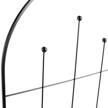 Load image into Gallery viewer, Modern 6-Ft Outdoor Metal Garden Trellis with Black Powder Coated Finish