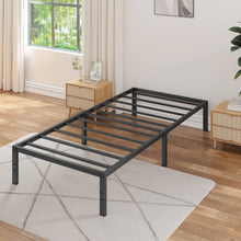Load image into Gallery viewer, Twin size 16-inch Heavy Duty Metal Bed Frame with 3,000 lbs Weight Capacity
