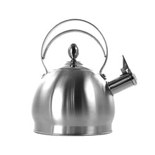 Load image into Gallery viewer, 3 Quart Stainless Steel Whistling Teapot Kettle with Flip Spout and Lid