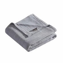 Load image into Gallery viewer, Twin size Cozy Lightweight Grey 100-Percent Cotton Blanket - Machine Washable