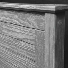 Load image into Gallery viewer, Twin Size Coastal Dorm Farmhouse Solid Pine Wood Platform Bed in Rustic Grey