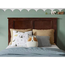 Load image into Gallery viewer, Twin size Traditional Style Headboard in Walnut Wood Finish