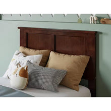 Load image into Gallery viewer, Twin size Traditional Style Headboard in Walnut Wood Finish