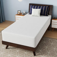 Load image into Gallery viewer, Twin size 12-inch Charcoal Infused Memory Foam Mattress with Removable Cover
