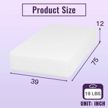 Load image into Gallery viewer, Twin size 12-inch Charcoal Infused Memory Foam Mattress with Removable Cover