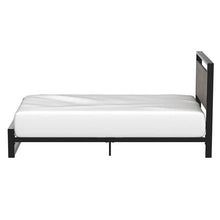 Load image into Gallery viewer, Twin Modern Farmhouse Platform Bed Frame with Wood Panel Headboard Footboard
