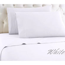 Load image into Gallery viewer, Twin 3-Piece Egyptian 100-Percent Cotton 1000 Thread Count Sheet Set - White