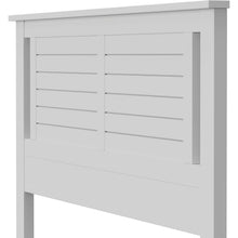 Load image into Gallery viewer, Twin Size Farmhouse Solid Wood Slatted Headboard in White Finish