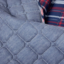 Load image into Gallery viewer, Twin/XL Farmhouse Plaid 2 Piece Lightweight Reversible Quilt Set
