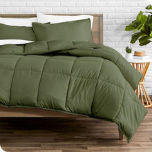 Load image into Gallery viewer, Twin/Twin XL size Super Soft Down Alternative Comforter Set in Olive Green