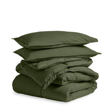 Load image into Gallery viewer, Twin/Twin XL size Super Soft Down Alternative Comforter Set in Olive Green