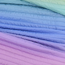 Load image into Gallery viewer, Twin/Twin XL 2 Piece Multi-Color Rainbow Quilt Set