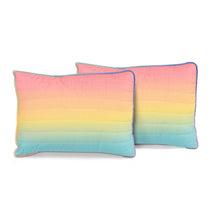 Load image into Gallery viewer, Twin/Twin XL 2 Piece Multi-Color Rainbow Quilt Set