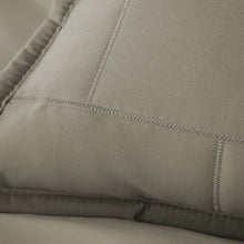 Load image into Gallery viewer, Twin/Twin XL Modern Brick Stitch Microfiber Reversible 2 Piece Comforter Set in Taupe