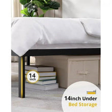 Load image into Gallery viewer, Twin XL 16-inch Heavy Duty Metal Bed Frame with 3,000 lbs Weight Capacity