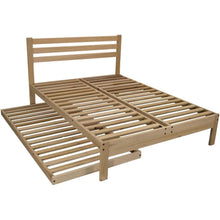 Load image into Gallery viewer, Twin XL size Solid Wood Platform Bed Frame with Slatted Headboard - Made in USA