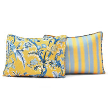 Load image into Gallery viewer, King Size Lightweight Peacocks Polyester Quilt Set Yellow Blue