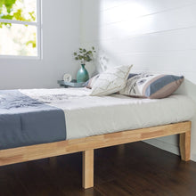 Load image into Gallery viewer, Twin Solid Wood Platform Bed Frame in Natural Finish