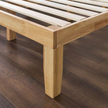 Load image into Gallery viewer, Twin Solid Wood Platform Bed Frame in Natural Finish