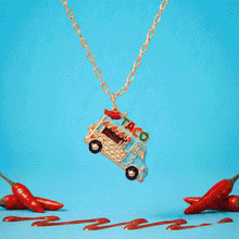 Load image into Gallery viewer, Taco Truck Locket Necklace