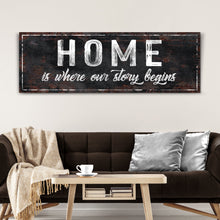 Load image into Gallery viewer, Home Is Where Our Story Begins Sign II