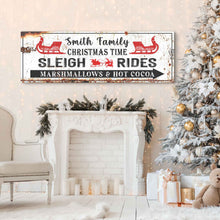 Load image into Gallery viewer, Christmas Sleigh Rides Sign