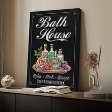 Load image into Gallery viewer, Relax Soak Escape Bath House Sign