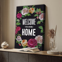 Load image into Gallery viewer, Welcome To Our Home Floral Entryway Sign