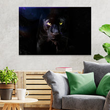 Load image into Gallery viewer, Rare Black Panther Canvas Wall Art